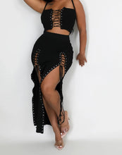 Load image into Gallery viewer, String Him Along Skirt Set