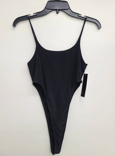 High cut lined bodysuit Black - Real Black N Beyond