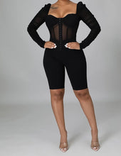 Load image into Gallery viewer, I’m Ready Corset Romper - Real Black N Beyond
