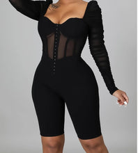 Load image into Gallery viewer, I’m Ready Corset Romper - Real Black N Beyond
