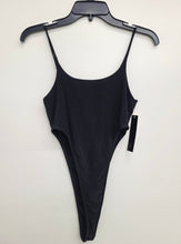 Load image into Gallery viewer, High cut lined bodysuit Black
