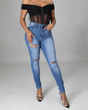 Load image into Gallery viewer, Off The Shoulder Corset Bodysuit - Real Black N Beyond
