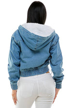 Load image into Gallery viewer, She’s Cozy Denim Jacket
